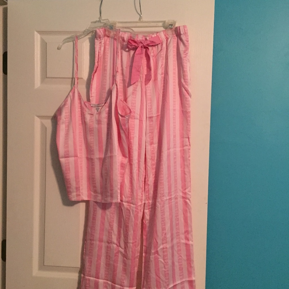Victoria's Secret Pink Satin Cami & Sleep Pants